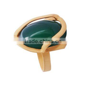 Green Onex 925 Sterling Silver Ring