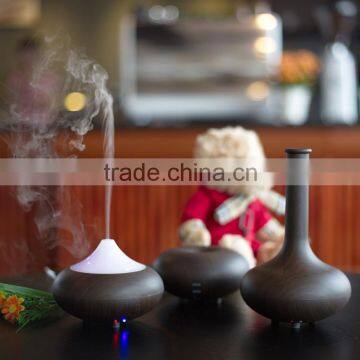 Ultrasonic Ion Humidifier Purifier Aroma Air Aromatherapy Essential Oil Diffuser Ionizer Dark Wood Grain Apple Version photo-2