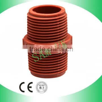 Newest plastic pvc threaded nipple for hot water