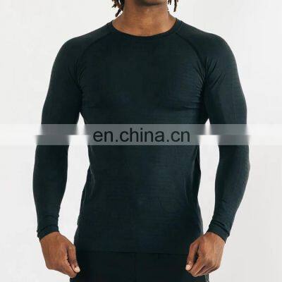 Factory Direct Supply Breathable Sport Long Sleeve Quick Dry T Shirts Gym Men'S Top photo-5