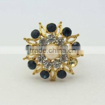 Make Fashion Jewelry Rings Ancient Style Rings Shiny Diamond Pearl Rings photo-3