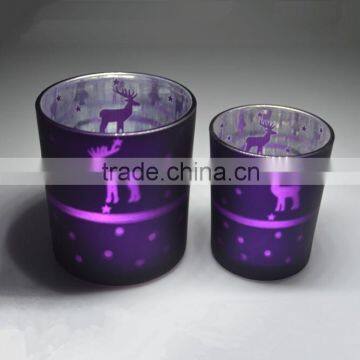 custom black glass candle jar cheap glass candle holder goblets