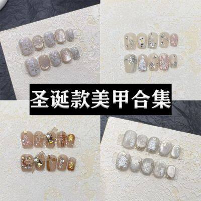 Christmas Nail Art Collection DIY Cute Christmas Tree Snowman and Snowflake Nail Tips photo-5