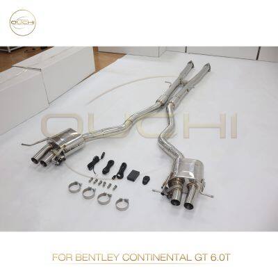 SS304 Exhaust System Catback for Bentley Continental GT/Continental GT MK3 W12 Muffler With Tips High-performance Car Exhaust Parts