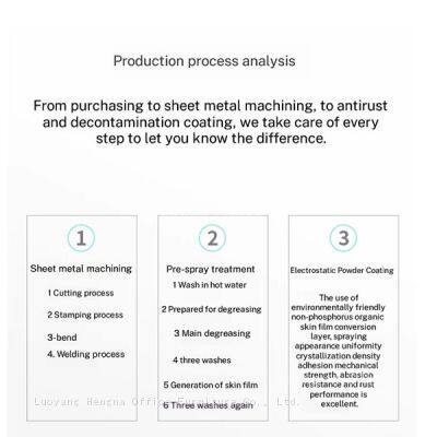 HN-OFC3 Office File Cabinet, Steel Mobile Printer Stand 2-Tier With Stainless Steel Handle for Government Procurement, Shipping-Friendly Packaging photo-3