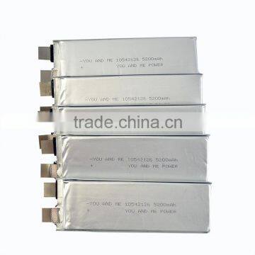 Rechargeable Lithium Polymer Lipo Battery 5200mAh 3.7V