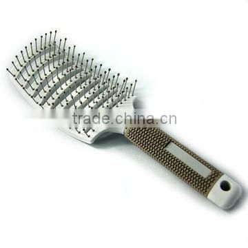 Professional salon fassional plastic and nylon bristle unique curved vent Brush