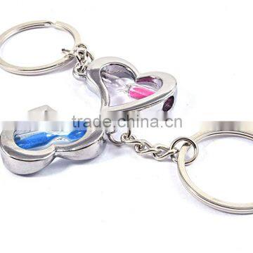 Wholesale Jewelry Heart Desgin for Couple Promotional Metal Keychain photo-3