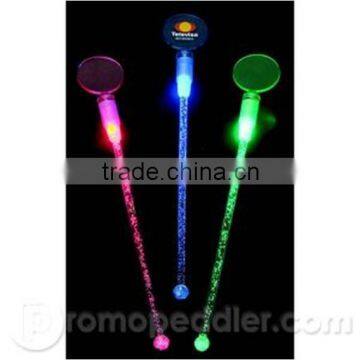 2014 most popular led stirrer, logo projector flashlight stirrer for cocktail ,custom promotional led stirrers