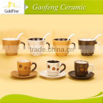 Ceramic Soup Mugs With Spoon