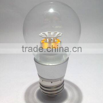 5w e27 cri80 cob clear cover led lamp erp led bulb