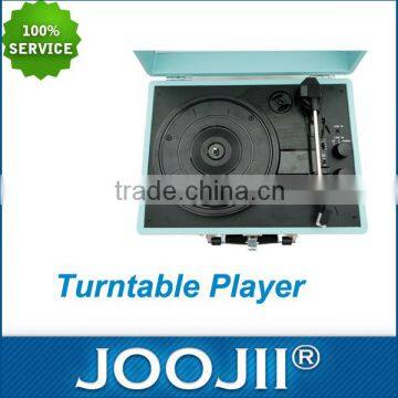Three-Speed Portable Vinyl Turntable With Stereo Speakers photo-2