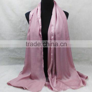 New Style Women Plain Scarf Satin Hijab