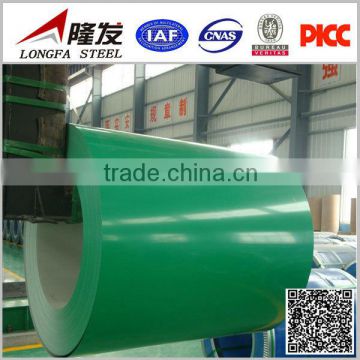 green color Prepainted galvanized steel coil