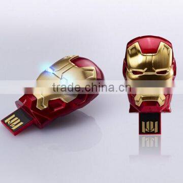 metal iron man shape metal usb ,best promotion mini gift usb drive