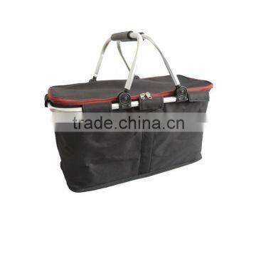 Folding shopping basket cooler bags/handbags