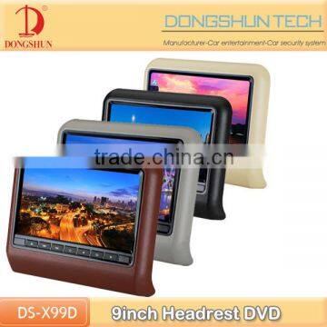 9 Inch car audio multimedia car entertainment system headrest DVD