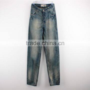 Kid's 100%cotton stock apparel in China jeans