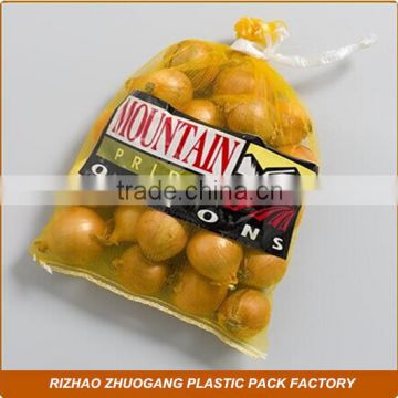 Alibaba China customized cheap fruit mesh bag for orange and onion