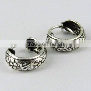 Beautiful Bali Oxidized Plain Silver 925 Sterling Silver Earring