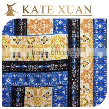 Plain Weave Soft Printed Rayon Moss Crepe Fabric photo-2