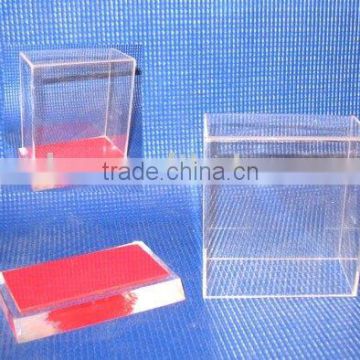 clear acrylic jewelry organizer box