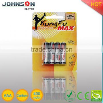 AA,AAA zinc carbon battery 1.5v dry cell battery aaa r03 um4 dry battery