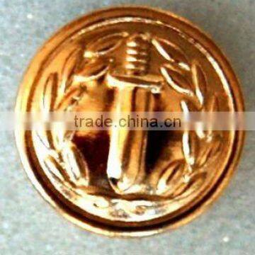 gold metal jeans button