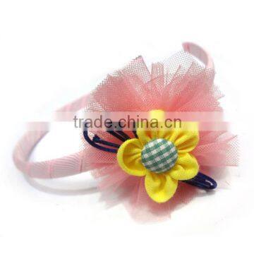 Cute Gauze Element Headhand With Little Yellow Flower For Children