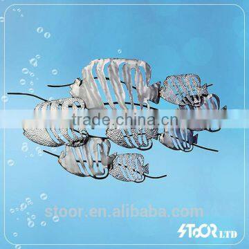 Decorative metal fish wall hanging art