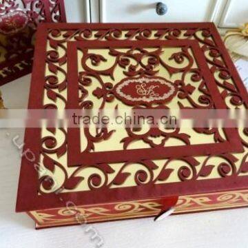 Indian Laser cut wedding invitations box