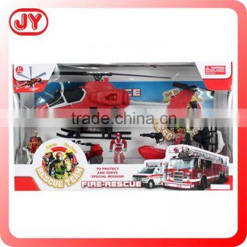 Fashion design plastic fire fighting toys play set