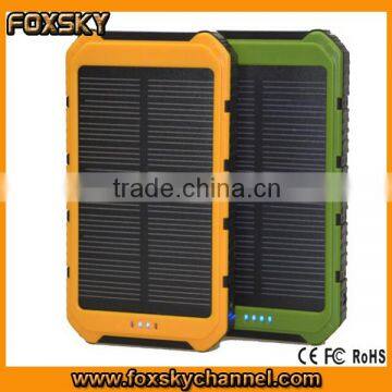 fast charging solar power bank 10000mah for phone MP3 laptop camera