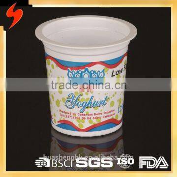 FDA Standard food grade Hygienic PP 130ml/ 4.5oz yogurt disposable dessert cups