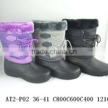 2013 winter snow boots with man-made fur lining