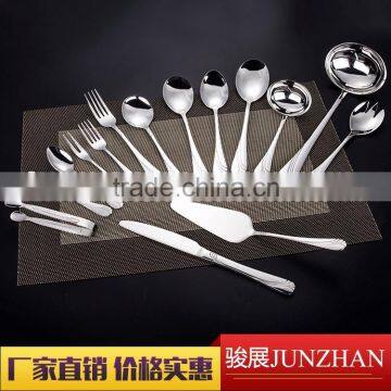 72 pcs flatware set with stainless steel material and wooden box made in Jieyang