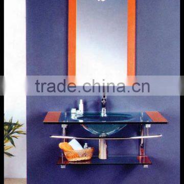 Wall mounted tempered glass bowl basin YL-7025