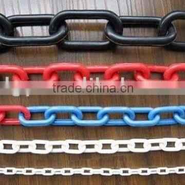 warning limit plastic chain colored