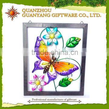 Metal 3d picture frame arts photo frame butterfly decoration