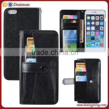 For iphone 6 plus case with credit card slot ,wallet case for iphone 6 6S plus