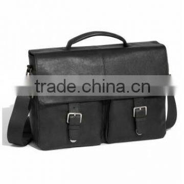 Genuine Grain Leather Briefcas