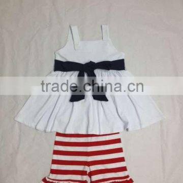 2016 Wholesale Baby Girls Clothing Set 4th of July girls outfits