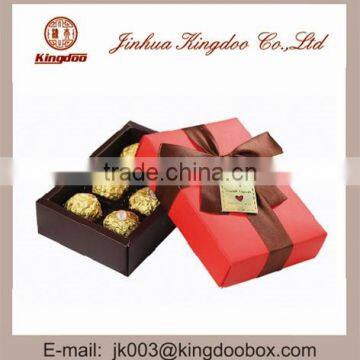 Jinhua Supplier Rectangular Handmade Paper Chocolate Gift Box With Ribbon photo-4
