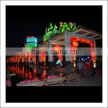 new year red lanterns corridor lighting