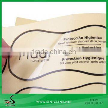 Sinicline China Made Transparent PVC Sticker for Swimwear