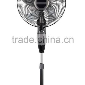 Electric fan in room 5 blades Black color stand fan