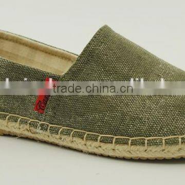 Flat canvas Jute shoes for women