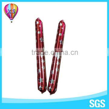 Party and wedding occasion foil clap stick balloon with colorful and customer design for decoration and kids'toy