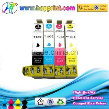 Ink cartridge compatible for Epson T1031 T1032 T1033 T1034 printer cartridge for Epson