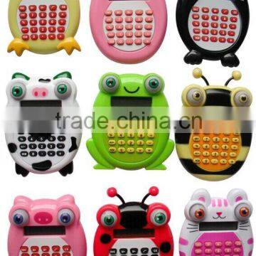 Rolling Eye Cartoon Animal Calcuator With Strape photo-3